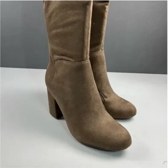 A New Day- Tonya Microsuede Thigh-High Heeled Boots - Picture 3 of 4